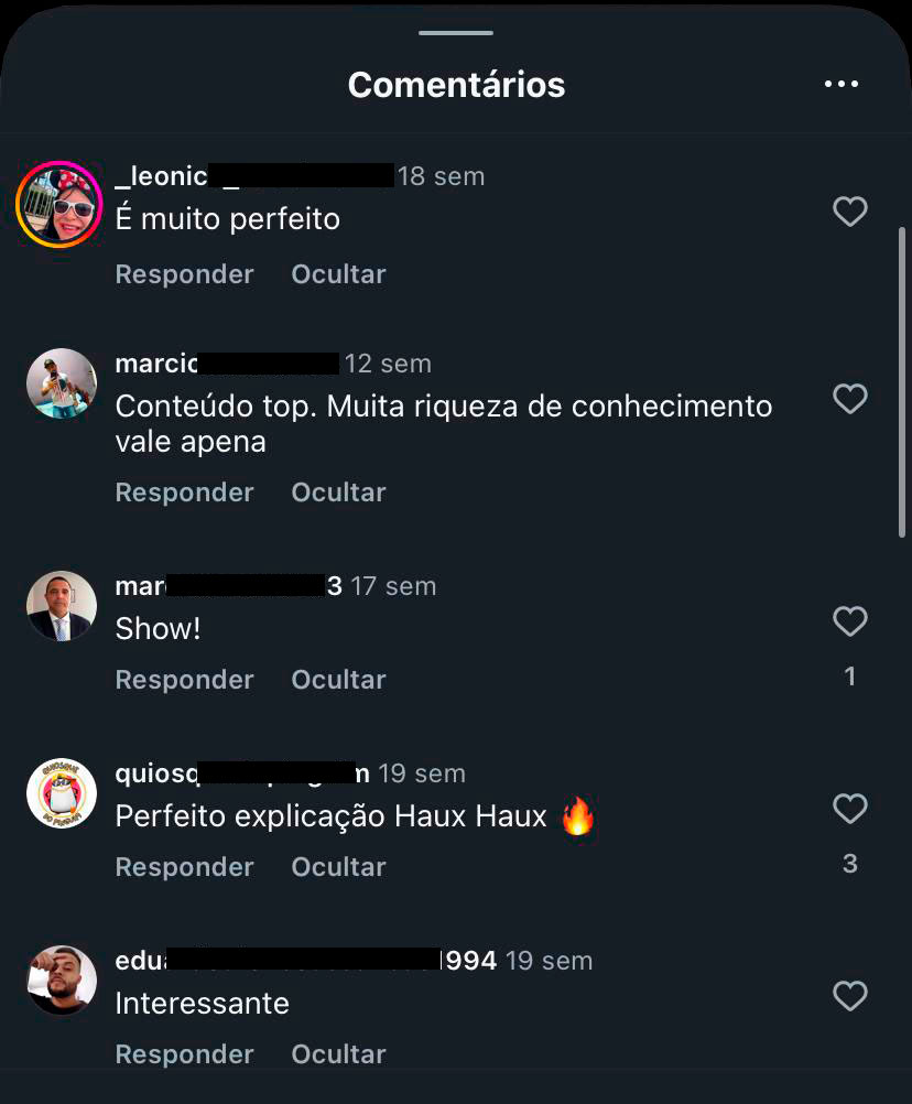 Avaliação de cliente