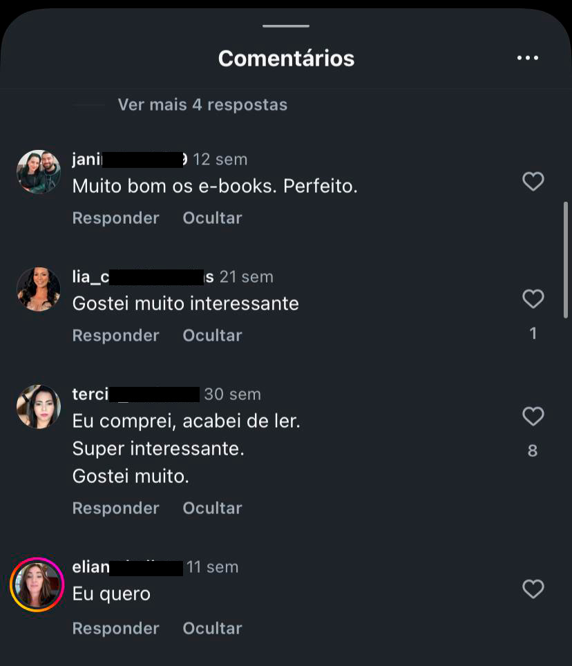 Avaliação de cliente